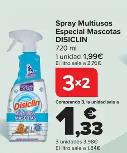 Carrefour DISICLIN Spray Multiusos Especial Mascotas oferta