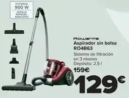 Carrefour ROWENTA Aspirador sin bolsa RO4B63 oferta
