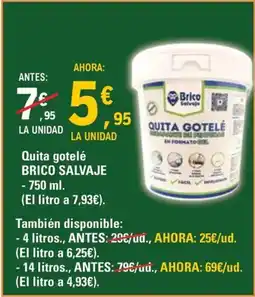 E.Leclerc BRICO SALVAJE Quita gotelé oferta