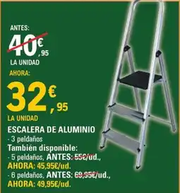 E.Leclerc Escalera de aluminio oferta