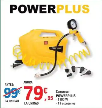 E.Leclerc POWERPLUS Compresor oferta