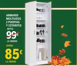E.Leclerc Armario multiusos 2 puertas y estantes oferta