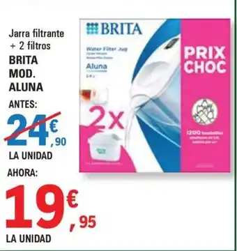 E.Leclerc BRITA Jarra filtrante + 2 filtros oferta