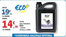 E.Leclerc €CO+ Aceite para motosierra oferta