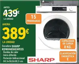 E.Leclerc SHARP Secadora KDNHA8S6GWEES oferta