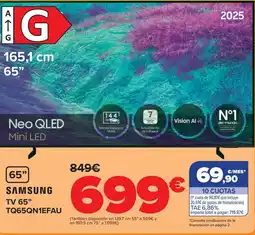 Carrefour SAMSUNG Tv 65" tq65qn1efau oferta