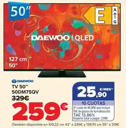 Carrefour DAEWOO Tv 50" 50DM75QV oferta
