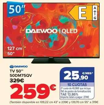 DAEWOO Tv 50" 50DM75QV