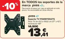 Carrefour POSS Soporte TV PSWMT652TS oferta