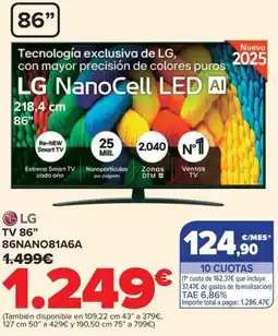 Carrefour LG TV 86" 86NANO81A6A oferta