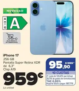 Carrefour iPhone 17 oferta