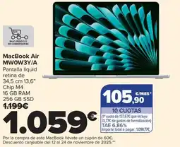 Carrefour MacBook Air MWOW3Y/A oferta