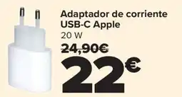 Carrefour Adaptador de corriente USB-C Apple oferta