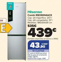 Carrefour HISENSE Combi RB390N4ACE oferta
