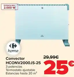 Carrefour Convector HCONV2000JS-25 oferta