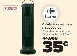 Carrefour Calefactor cerámico HTC2000-25 oferta