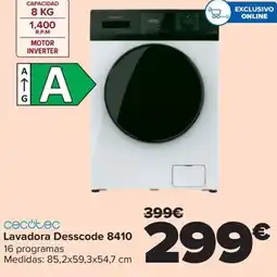 Carrefour CECOTEC Lavadora Desscode 8410 oferta