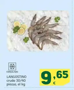HiperDino Langostino crudo 30/40 piezas oferta