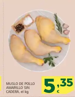 HiperDino Muslo de pollo amarillo sin cadera oferta