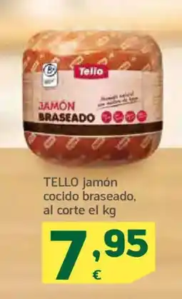 HiperDino TELLO jamón cocido braseado oferta