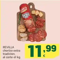 HiperDino REVILLA chorizo extra tradición oferta