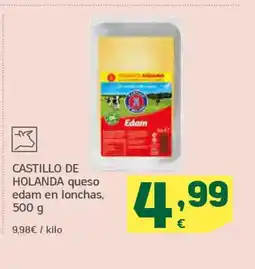 HiperDino CASTILLO DE HOLANDA queso edam en lonchas oferta