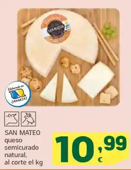 HiperDino SAN MATEO queso semicurado natural oferta