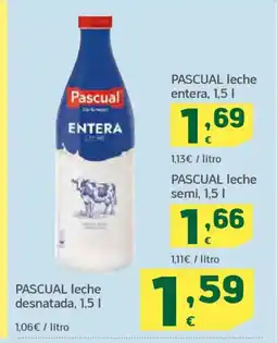 HiperDino PASCUAL leche entera oferta