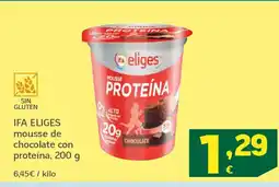 HiperDino IFA ELIGES mousse de chocolate con proteína oferta