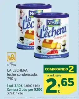 HiperDino LA LECHERA leche condensada oferta