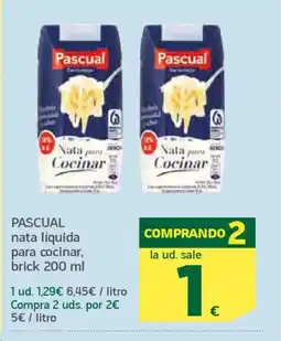 HiperDino PASCUAL nata líquida para cocinar oferta