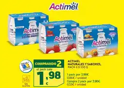 HiperDino ACTIMEL Naturales y sabores oferta