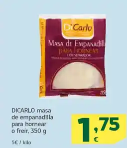 HiperDino DICARLO masa de empanadilla para hornear o freír oferta