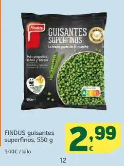 HiperDino FINDUS guisantes superfinos oferta