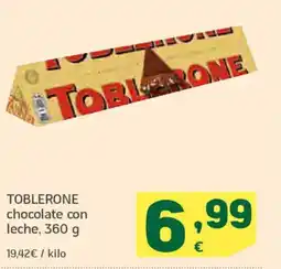 HiperDino TOBLERONE chocolate con leche oferta
