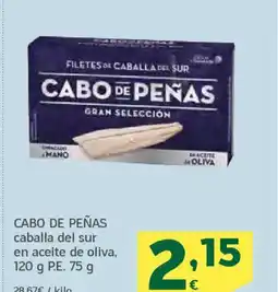 HiperDino CABO DE PEÑAS caballa del sur en aceite de oliva oferta