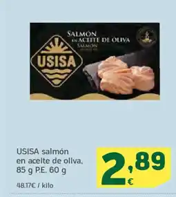 HiperDino USISA salmón en aceite de oliva oferta