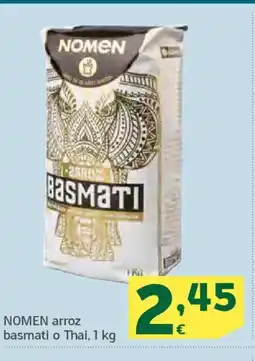 HiperDino NOMEN arroz basmati o Thai oferta
