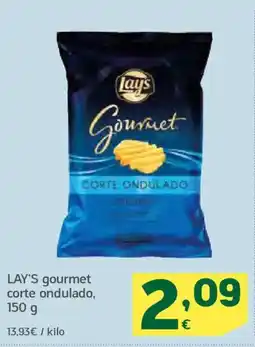 HiperDino LAY'S gourmet corte ondulado oferta