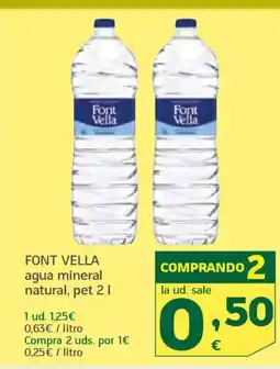 HiperDino FONT VELLA agua mineral natural oferta