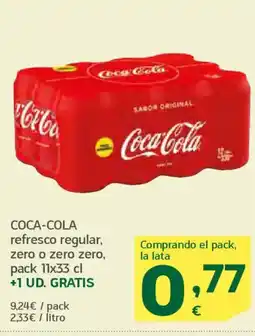 HiperDino COCA-COLA refresco regular, zero o zero zero oferta