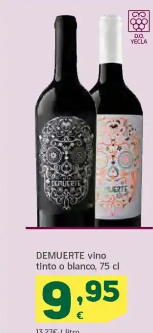 HiperDino DEMUERTE vino tinto o blanco oferta