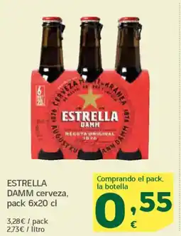 HiperDino ESTRELLA DAMM cerveza oferta
