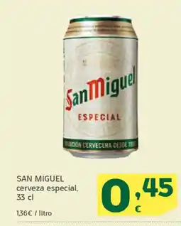 HiperDino SAN MIGUEL cerveza especial oferta