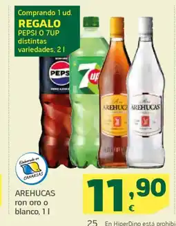 HiperDino AREHUCAS ron oro o blanco oferta