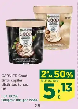 HiperDino GARNIER Good tinte capilar distintos tonos oferta