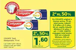 HiperDino COLGATE Total blanqueador oferta