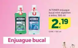 HiperDino ACTONER enjuague bucal mint explotion o ártico oferta