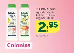 HiperDino TULIPÁN NEGRO agua de colonia fraiche u colonia original oferta