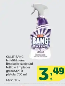 HiperDino CILLIT BANG lejía&higiene, limpiador suciedad brillo o limpiador grasa&brillo pistola oferta